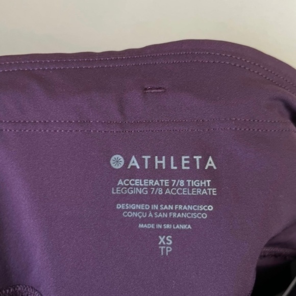 Athleta Accelerate 7/8 Tight Agate Purple - Picture 8 of 10